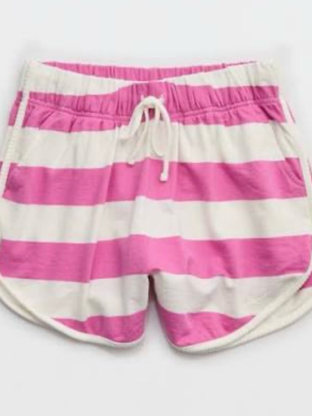 Aerie Poolside Women’s Pink & White Striped Drawstring Shorts Size Medium